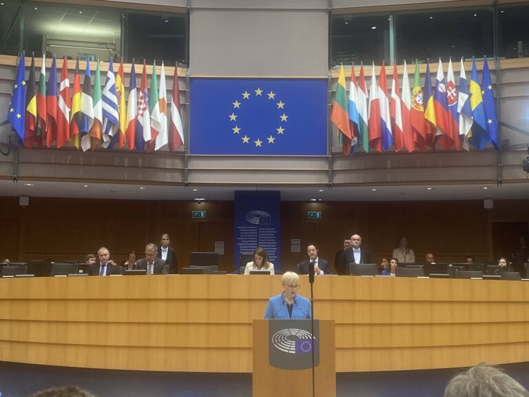 Bizarni nastop Nataše Pirc Musar v Evropskem parlamentu