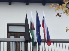 Črnomelj: Črna zastava v znak podpore in solidarnosti