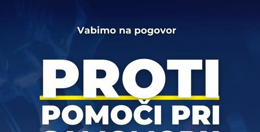 Novo mesto: Pogovor, proti pomoči pri samomoru