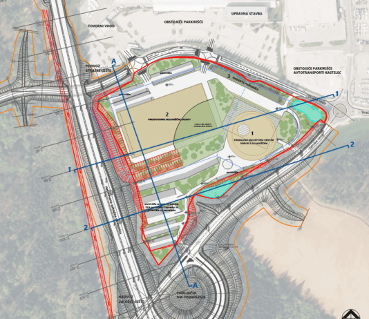 Takole bo videti umestitev novih Adriinih objektov v prostor