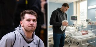 Na spletu zaokrožile lažne slike Luke Dončića z novorojeno hčerko Potvorjene slike.