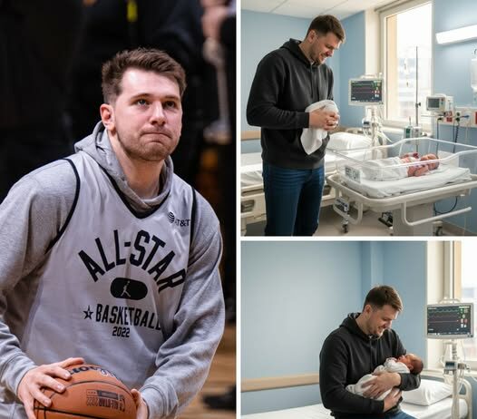 Na spletu zaokrožile lažne slike Luke Dončića z novorojeno hčerko Potvorjene slike.