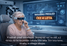 Starejša gospa iz DSO za pregled oči dobila termin september 2030