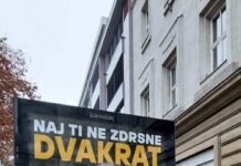 Domiselna provokacija v predvolilnem boju: plakat SDS buri javnost