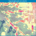 Hladna fronta prinaša močan veter, burjo in sneg