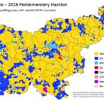 Volitve: Podrobnejši zemljevid rezultatov