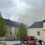 V Mirni zagorela stara šola (slike)