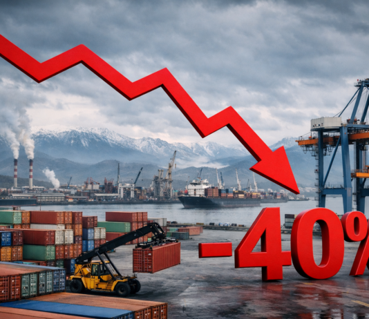 Slovenski izvoz strmoglavil: skoraj 40 % manjši