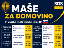 Maše za domovino ob dnevu državnosti po vsej Sloveniji