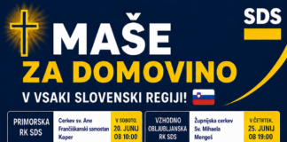Maše za domovino ob dnevu državnosti po vsej Sloveniji
