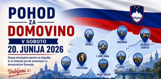 Pohod za domovino 2026 bo povezal Slovenke in Slovence po vsej državi