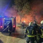 V Kostanjevici na Krki ponoči zagorela delavnica