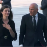 Premier Janša s soprogo Urško Bačovnik Janša na vrhu Nata v Ankari
