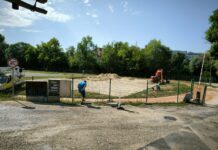 Novo mesto: Na Loki gradnja Urbanega parka – igrišča začasno zaprta