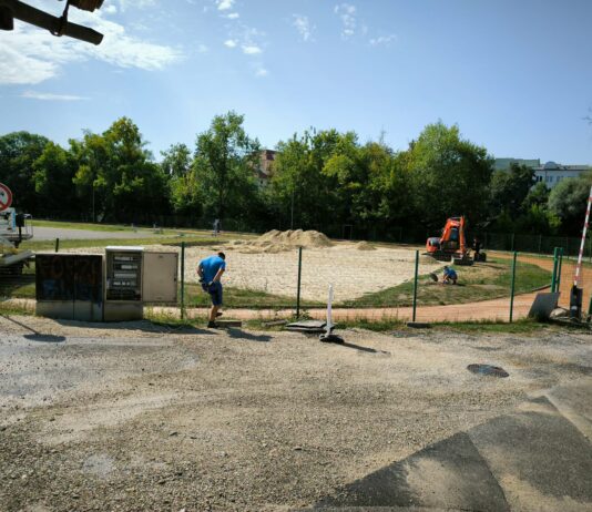 Novo mesto: Na Loki gradnja Urbanega parka – igrišča začasno zaprta