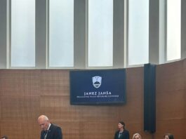 Skoraj neverjetno: Poslanko v državnem zboru zmotil državni grb