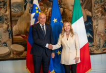 Predsednik vlade z italijansko premierko Meloni o sodelovanju, migracijah in evropskih izzivih